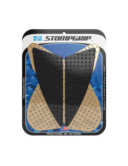 Grip adhésif de réservoir noir et transparent STOMPGRIP VOLCANO - SUZUKI 1000 GSX-S / 1000 GSX-S F 2016-20