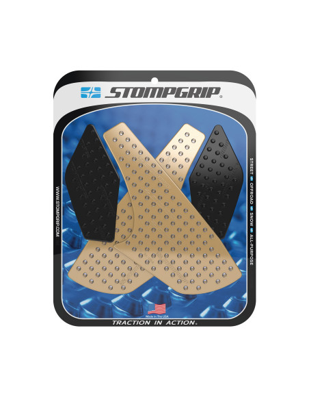 Grip adhésif de réservoir noir et transparent STOMPGRIP VOLCANO - APRILIA 1200 ETV CAPONORD / 1200 ETV CAPONORD RALLY