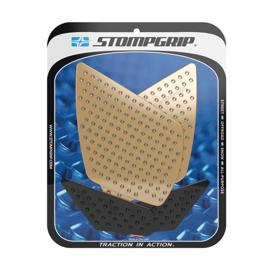 Grip adhésif de réservoir noir et transparent STOMPGRIP VOLCANO - APRILIA 750 SHIVER 2007-16 / 900 SHIVER 2017-20