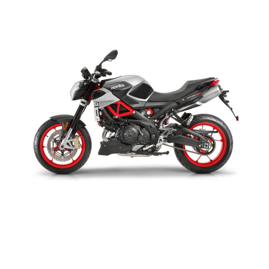 Grip adhésif de réservoir noir et transparent STOMPGRIP VOLCANO - APRILIA 750 SHIVER 2007-16 / 900 SHIVER 2017-20