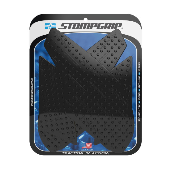 Grip adhésif de réservoir noir STOMPGRIP VOLCANO - SUZUKI 650 SV 2016-26 / 650 SV S 2016 / 650 SV X CAFE RACER 2019-20