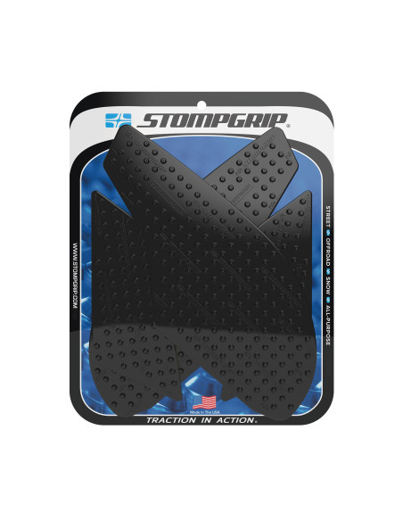 Grip adhésif de réservoir noir STOMPGRIP VOLCANO - SUZUKI 650 SV 2016-26 / 650 SV S 2016 / 650 SV X CAFE RACER 2019-20