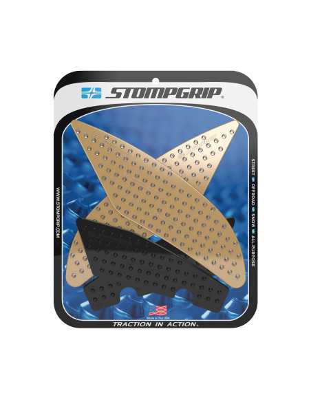 Grip adhésif de réservoir noir et transparent STOMPGRIP VOLCANO - YAMAHA 600 YZF R6 2017-21 / 600 YZF R6 GYTR 2022-25