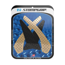 Grip adhésif de réservoir noir et transparent STOMPGRIP VOLCANO - SUZUKI 750 GSX-S 2018-22