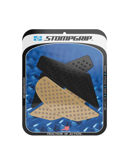 Grip adhésif de réservoir noir et transparent STOMPGRIP VOLCANO - HONDA 750 NC X 2018-20