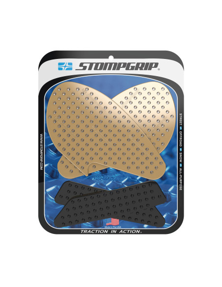 Grip adhésif de réservoir noir et transparent STOMPGRIP VOLCANO - YAMAHA 300 YZF R3 2019-26