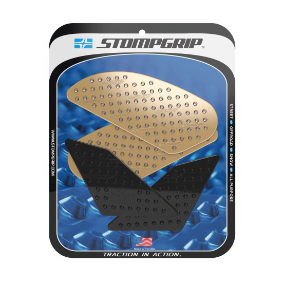 Grip adhésif de réservoir noir et transparent STOMPGRIP VOLCANO - HONDA 500 CB-F / 500 CBR-R 2019-25