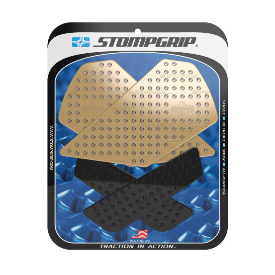 Grip adhésif de réservoir noir et transparent STOMPGRIP VOLCANO - BMW 900 F900 XR 2020-25