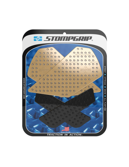 Grip adhésif de réservoir noir et transparent STOMPGRIP VOLCANO - BMW 900 F900 XR 2020-25