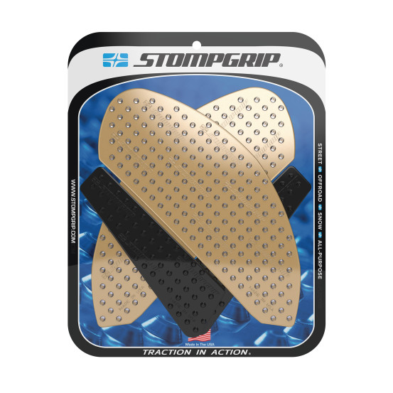 Grip adhésif de réservoir noir et transparent STOMPGRIP VOLCANO - YAMAHA 700 YZF R7 2022-25