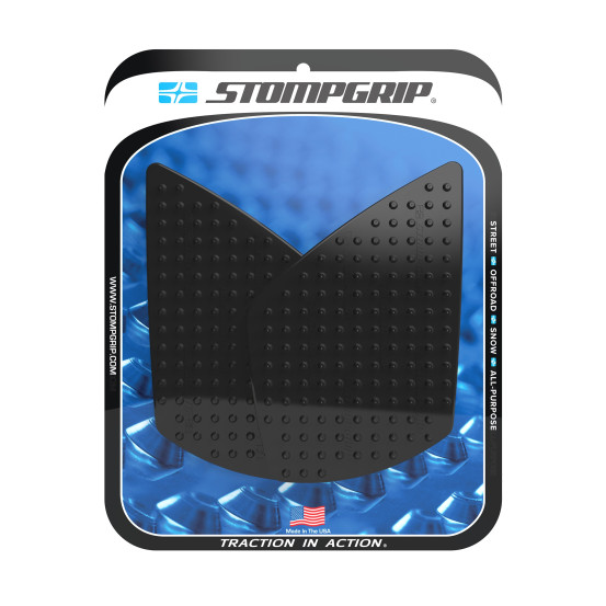 Grip adhésif de réservoir noir STOMPGRIP VOLCANO - TRIUMPH 765 STREET TRIPLE RS / 765 STREET TRIPLE MOTO2 2023-26