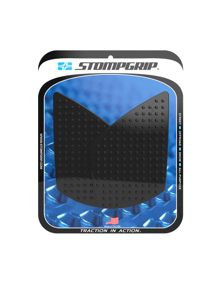 Grip adhésif de réservoir noir STOMPGRIP VOLCANO - TRIUMPH 765 STREET TRIPLE RS / 765 STREET TRIPLE MOTO2 2023-26