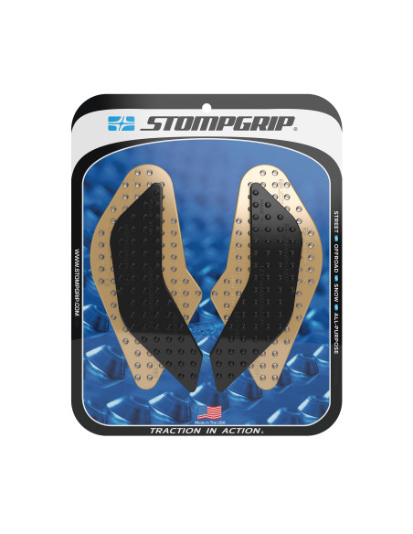 Grip adhésif de réservoir noir et transparent STOMPGRIP VOLCANO - SUZUKI 800 GSX-8R / 800 GSX-8S 2024-26