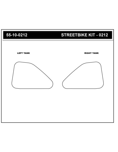 Grip adhésif de réservoir transparent STOMPGRIP VOLCANO - YAMAHA 900 MT-09 2024-26