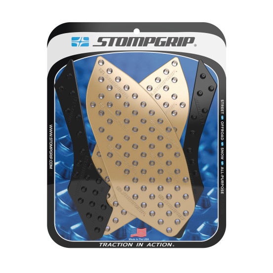 Grip adhésif de réservoir noir et transparent STOMPGRIP SUPER VOLCANO - BMW 1000 HP4 2013-15 / 1000 S1000RR 2009-14