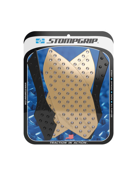 Grip adhésif de réservoir noir et transparent STOMPGRIP SUPER VOLCANO - BMW 1000 HP4 2013-15 / 1000 S1000RR 2009-14