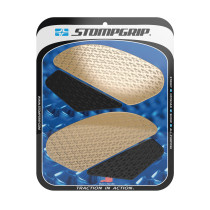 Grip adhésif de réservoir noir et transparent STOMPGRIP ICON - YAMAHA 600 YZF R6 2006-07