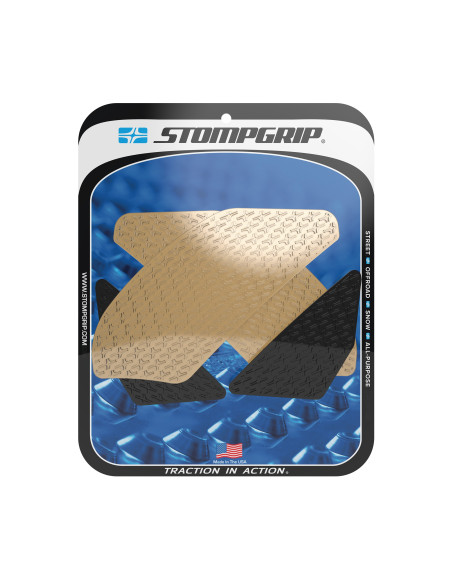 Grip adhésif de réservoir noir et transparent STOMPGRIP ICON - YAMAHA 1000 YZF R1 2009-14