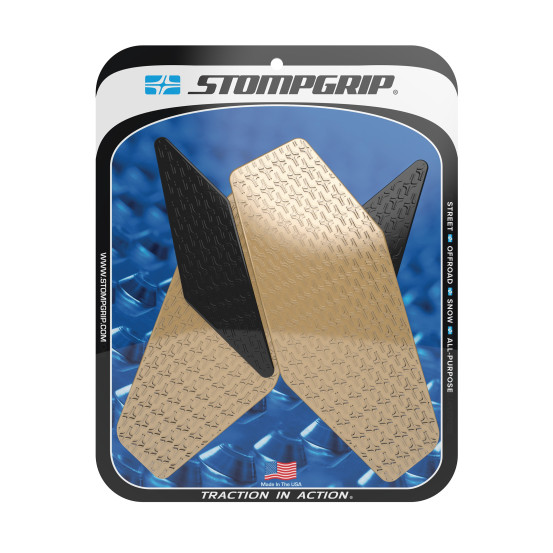 Grip adhésif de réservoir noir et transparent STOMPGRIP ICON - YAMAHA 600 YZF R6 2008-16