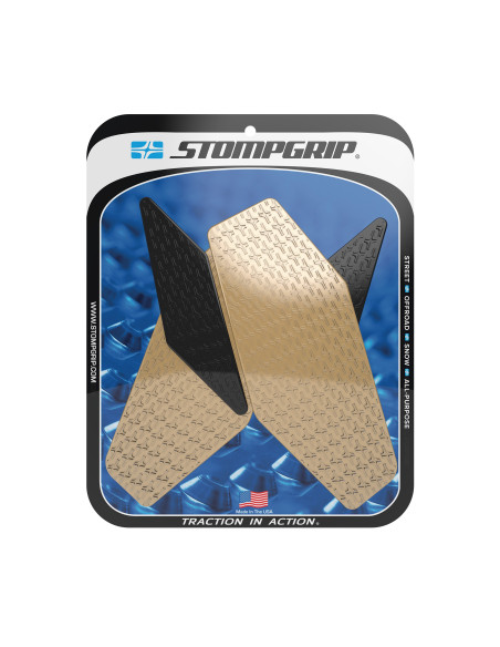 Grip adhésif de réservoir noir et transparent STOMPGRIP ICON - YAMAHA 600 YZF R6 2008-16