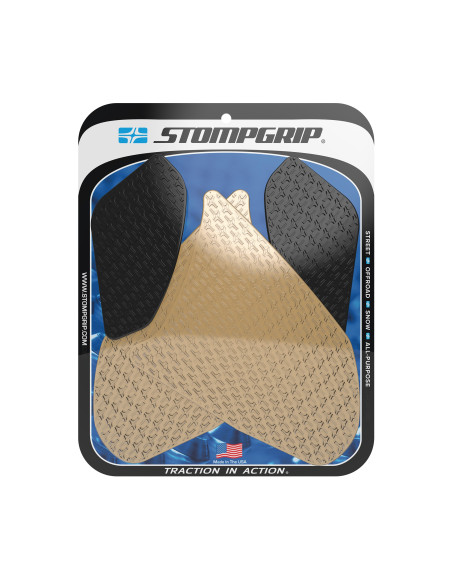 Grip adhésif de réservoir noir et transparent STOMPGRIP ICON - HONDA 1000 CBR-RR 2008-11
