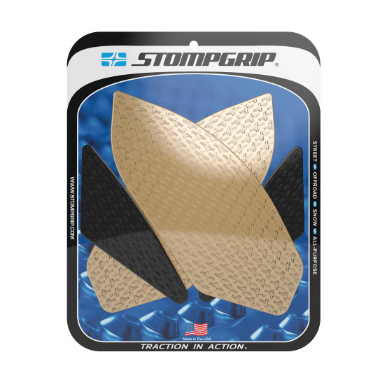 Grip adhésif de réservoir noir et transparent STOMPGRIP ICON - HONDA 400 CB-F / 500 CB-F / 400 CBR-R / 500 CBR-R 2013-15