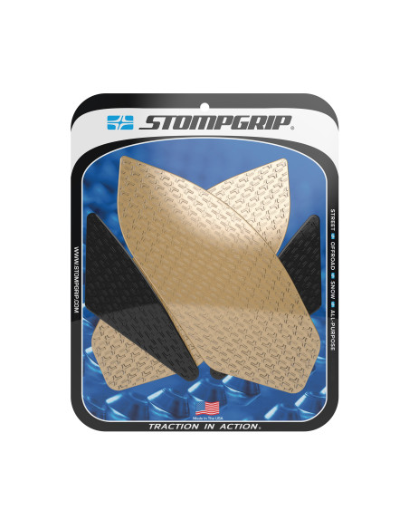 Grip adhésif de réservoir noir et transparent STOMPGRIP ICON - HONDA 400 CB-F / 500 CB-F / 400 CBR-R / 500 CBR-R 2013-15
