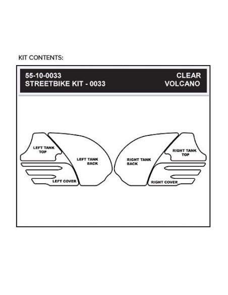 Grip adhésif de réservoir noir STOMPGRIP ICON - KAWASAKI 1400 ZX-14R / 1400 ZZR 2006-11