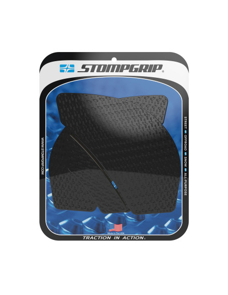 Grip adhésif de réservoir noir STOMPGRIP ICON - KAWASAKI 600 ZX-6R 2009-16 / 636 ZX-6R 2017-26