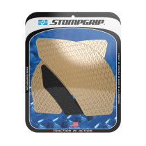 Grip adhésif de réservoir noir et transparent STOMPGRIP ICON - KAWASAKI 600 ZX-6R 2009-16 / 636 ZX-6R 2017-26