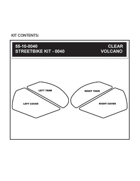 Grip adhésif de réservoir transparent STOMPGRIP ICON - KAWASAKI 1000 ZX-10R 2011-26 / 1000 ZX-10RR 2017-26