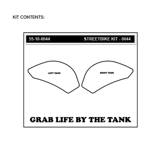 Grip adhésif de réservoir transparent STOMPGRIP ICON - KAWASAKI 650 ER-6F / 650 ER-6N / 650 NINJA 2012-16