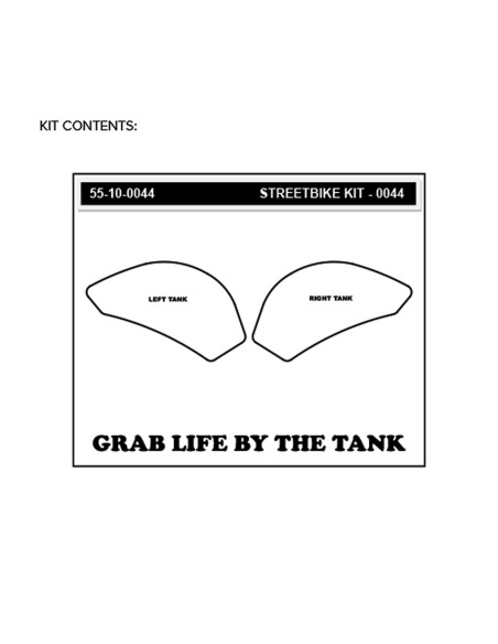 Grip adhésif de réservoir transparent STOMPGRIP ICON - KAWASAKI 650 ER-6F / 650 ER-6N / 650 NINJA 2012-16