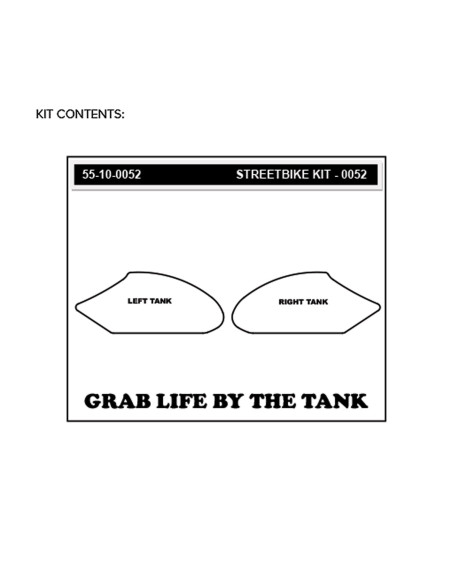 Grip adhésif de réservoir transparent STOMPGRIP ICON - SUZUKI 600 GSX-R / 750 GSX-R 2006-07