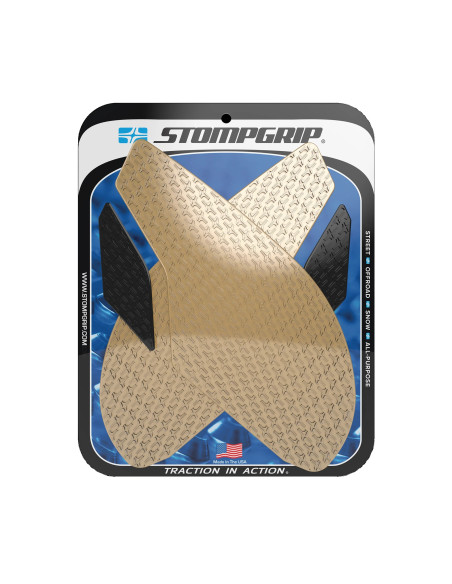 Grip adhésif de réservoir noir et transparent STOMPGRIP ICON - TRIUMPH 675 DAYTONA / 675 DAYTONA R / 765 DAYTONA