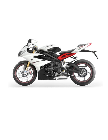 Grip adhésif de réservoir noir et transparent STOMPGRIP ICON - TRIUMPH 675 DAYTONA / 675 DAYTONA R / 765 DAYTONA