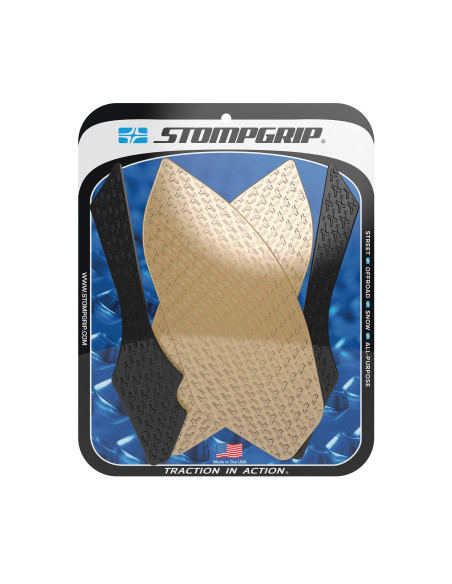 Grip adhésif de réservoir noir et transparent STOMPGRIP ICON - BMW 1000 HP4 2013-15 / 1000 S1000RR 2009-14