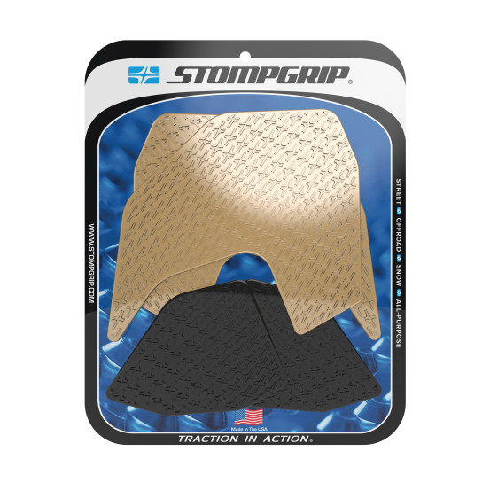 Grip adhésif de réservoir noir et transparent STOMPGRIP ICON - YAMAHA 850 MT-09 / 850 MT-09 SPORT TRACKER