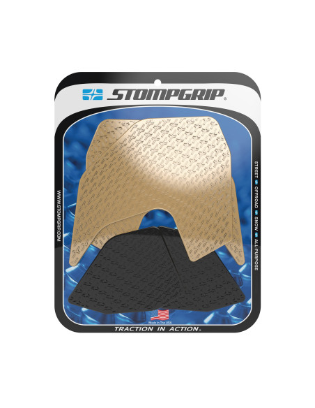 Grip adhésif de réservoir noir et transparent STOMPGRIP ICON - YAMAHA 850 MT-09 / 850 MT-09 SPORT TRACKER