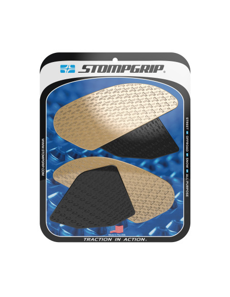 Grip adhésif de réservoir noir et transparent STOMPGRIP ICON - HONDA 300 CB-F / 450 CRF-R / 450 CRF-RX / 250 CRF-R / 250 CRF-RX