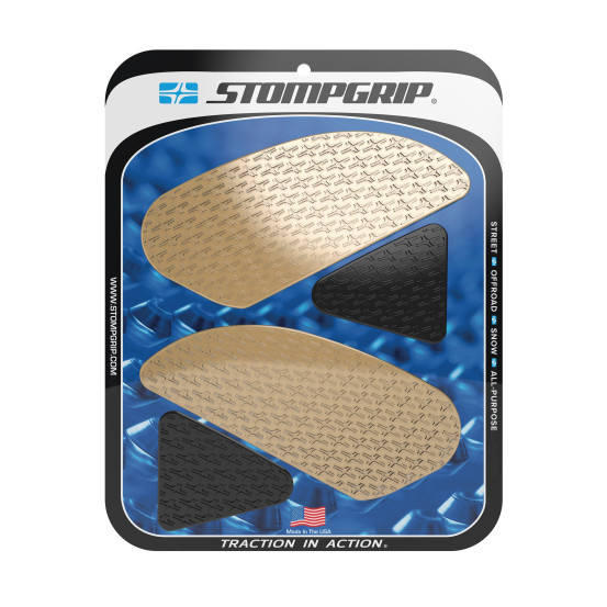 Grip adhésif de réservoir noir et transparent STOMPGRIP ICON - HONDA 250 CBR-R 2015 / 300 CBR-R 2015-18 / 300 CB-R 2019-21