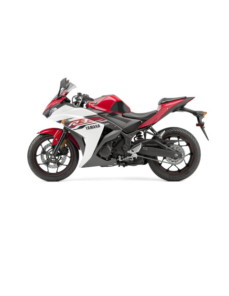 Grip adhésif de réservoir noir et transparent STOMPGRIP ICON - YAMAHA 250 YZF R25 / 300 YZF R3 2015-18