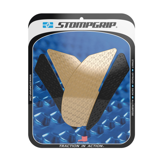 Grip adhésif de réservoir noir et transparent STOMPGRIP ICON - KAWASAKI 800 Z 2013-16