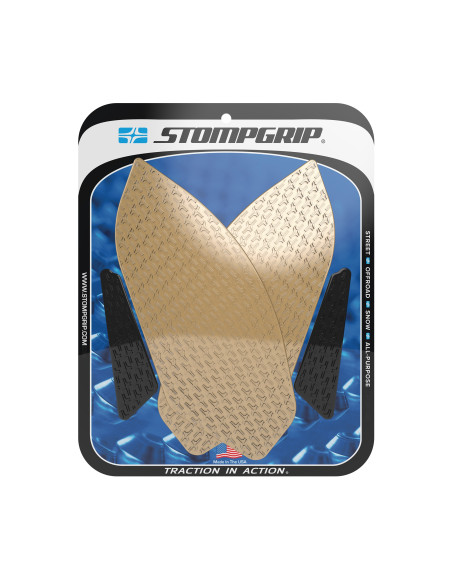Grip adhésif de réservoir noir et transparent STOMPGRIP ICON - HONDA 500 CB-F / 500 CBR-R 2016-18