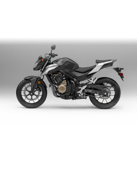 Grip adhésif de réservoir noir et transparent STOMPGRIP ICON - HONDA 500 CB-F / 500 CBR-R 2016-18