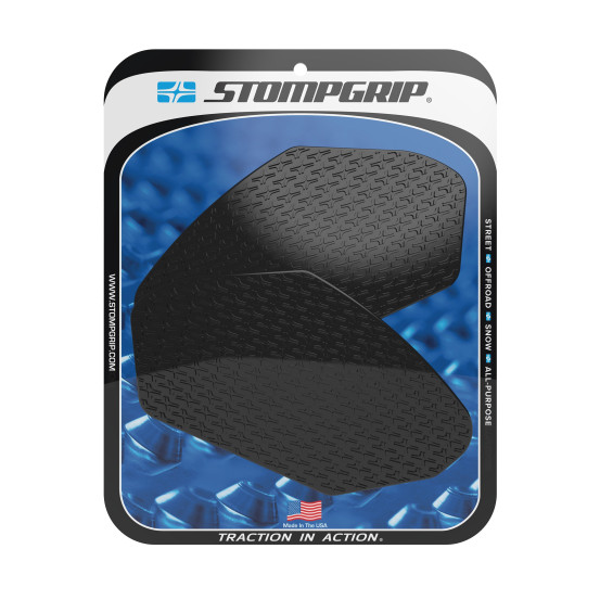 Grip adhésif de réservoir noir STOMPGRIP ICON - KAWASAKI 650 NINJA 2017-26 / 400 Z 2019-24 / 650 Z 2017-26