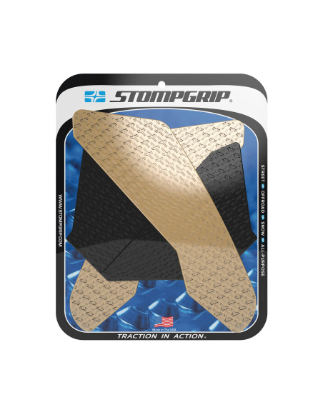 Grip adhésif de réservoir noir et transparent STOMPGRIP ICON - HONDA 1000 CBR-RR / 1000 CBR RR-R / 1000 CBR-RR SP