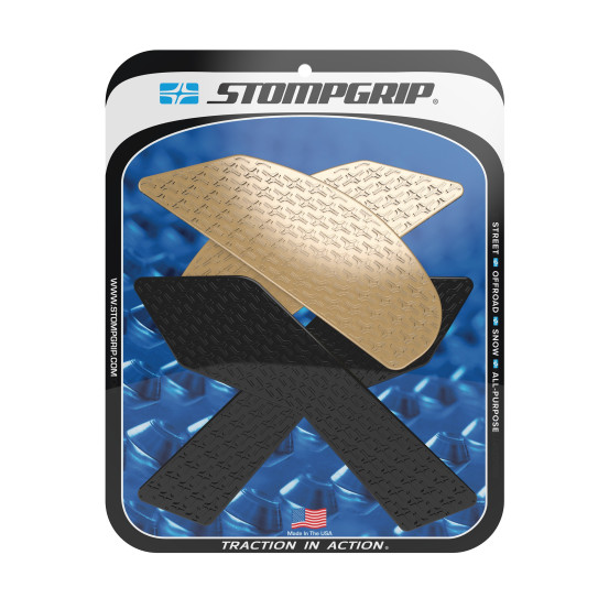 Grip adhésif de réservoir noir et transparent STOMPGRIP ICON - KAWASAKI 900 Z 2021-25 / 900 Z SE 2022-24