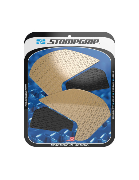 Grip adhésif de réservoir noir et transparent STOMPGRIP ICON - YAMAHA 700 MT-07 2018-21