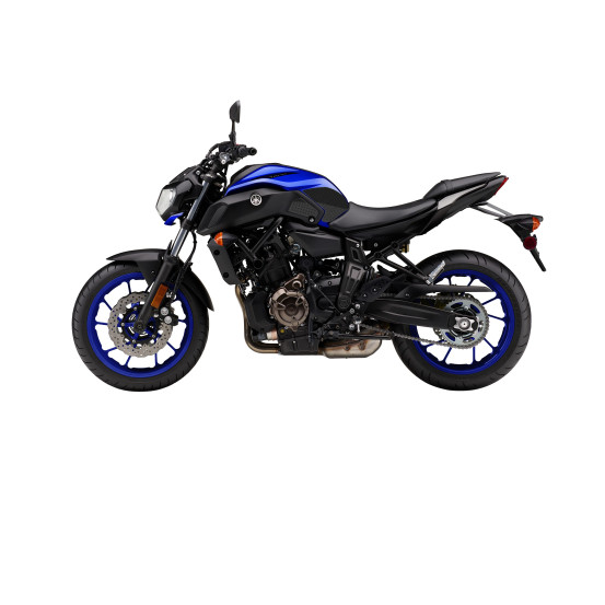 Grip adhésif de réservoir noir et transparent STOMPGRIP ICON - YAMAHA 700 MT-07 2018-21